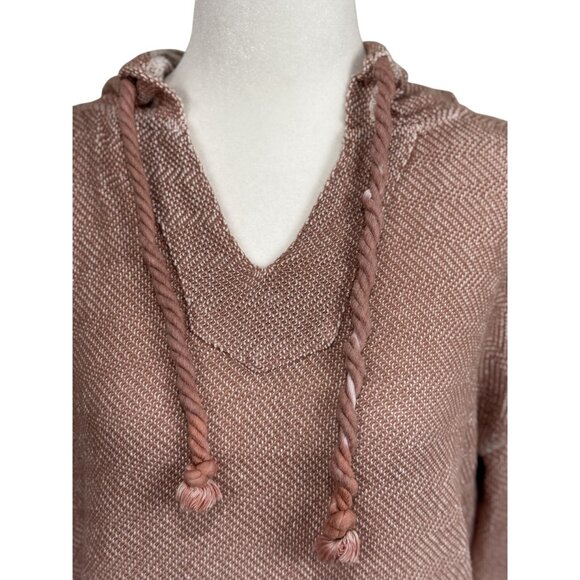 Ocean Drive Size S Women's Pink White Ombre Lightweight Hoodie Sweater Pocket - Picture 5 of 7